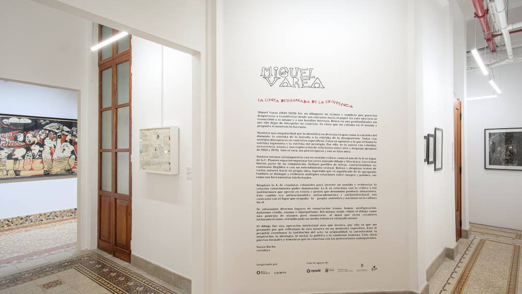 Texto curatorial - La línea desgarrada de la existencia, Miguel Varea, Sala MuCAO 2023